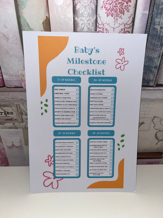 Baby Milestone Checklist